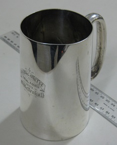 Trial Fours Award Mug, 1889 <br/>won by M Wettenhall.